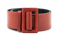 Chanel Red Leather Belt, 1990-2000s