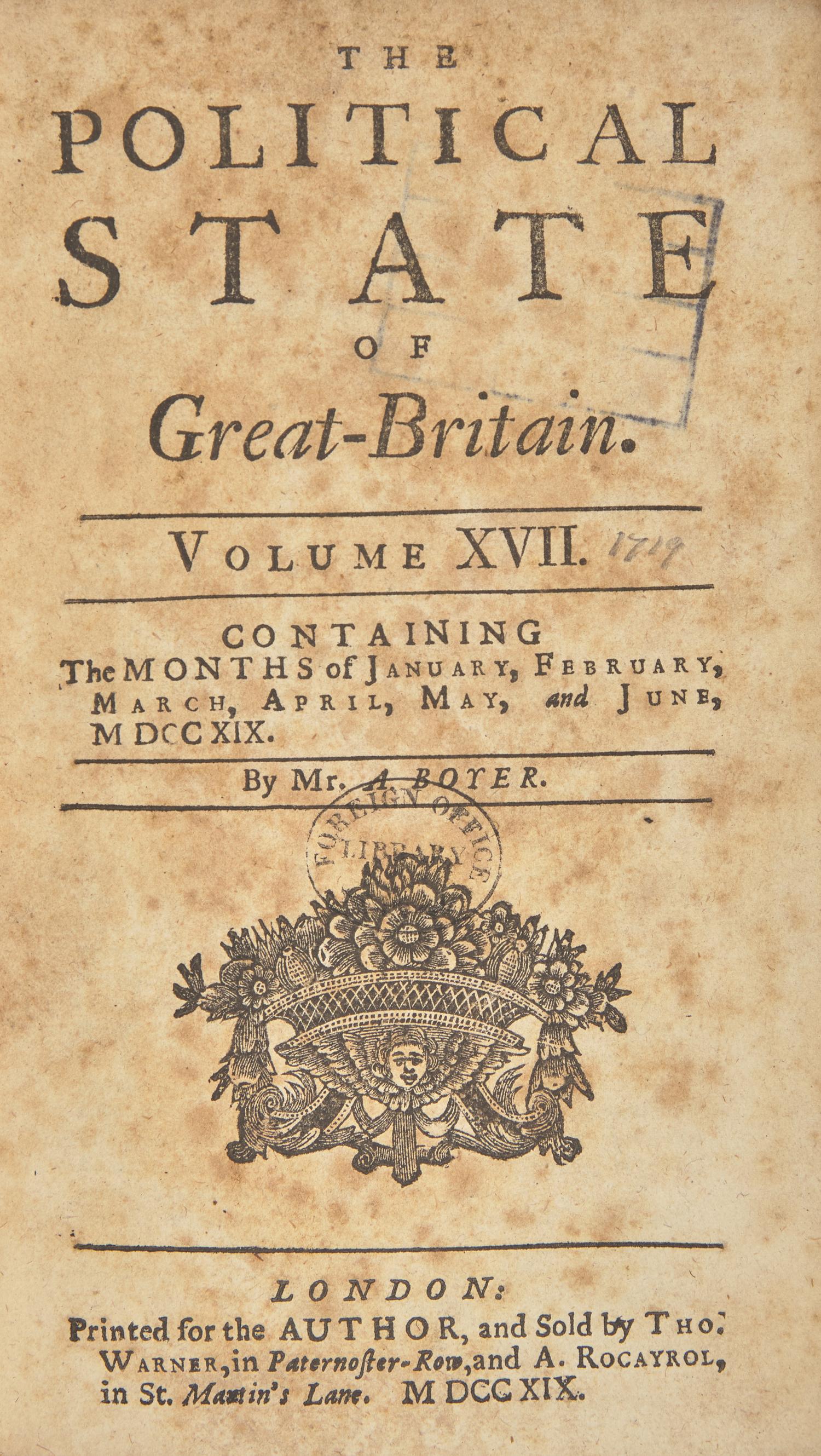 [Piracy] Scarce Contemporary Account of the Death of Infamous Pirate Blackbeard, 1719