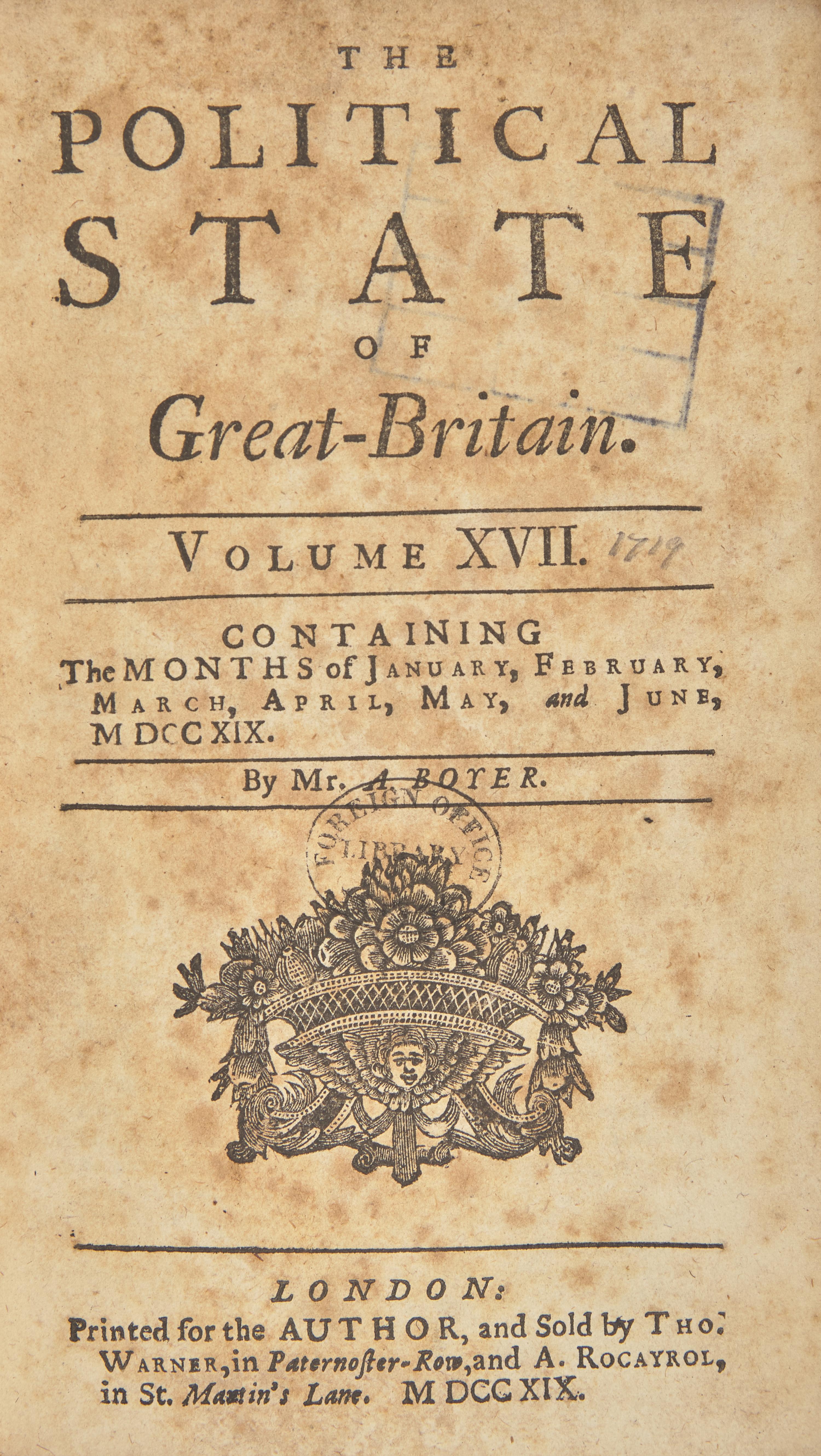 *[Piracy] Scarce Contemporary Account of the Death of Infamous Pirate Blackbeard, 1719