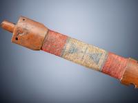 Sioux Quilled Pipe Stem, with Catlinite Bowl