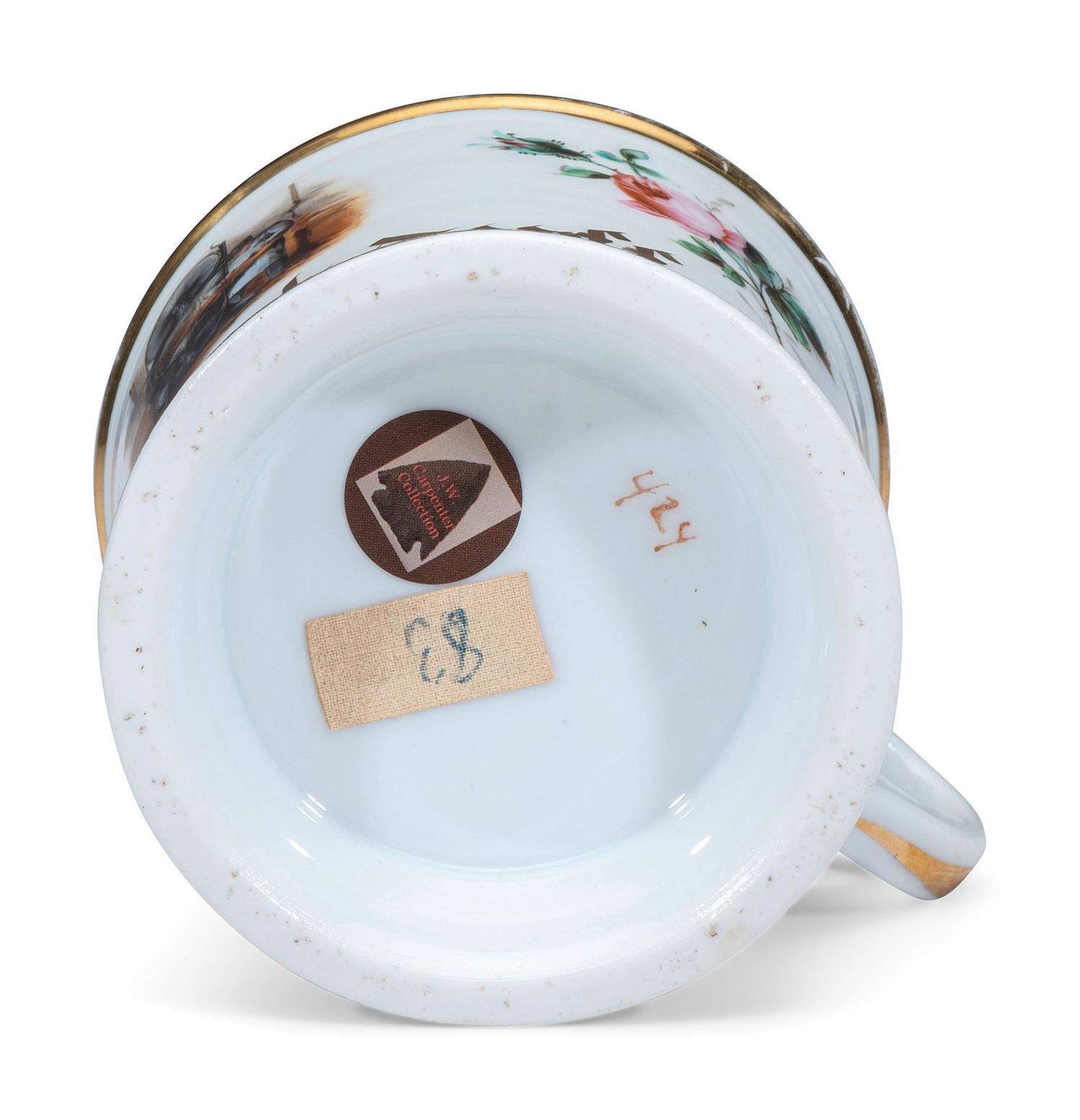 A Band Saw Operator's Porcelain Occupational Shaving Mug