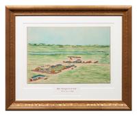 Fort Sedgwick, Colorado Territory, enlargement of an original watercolor