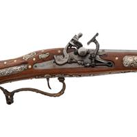 Contemporary Franco-German Snaphaunce Rifle with Venus Motifs