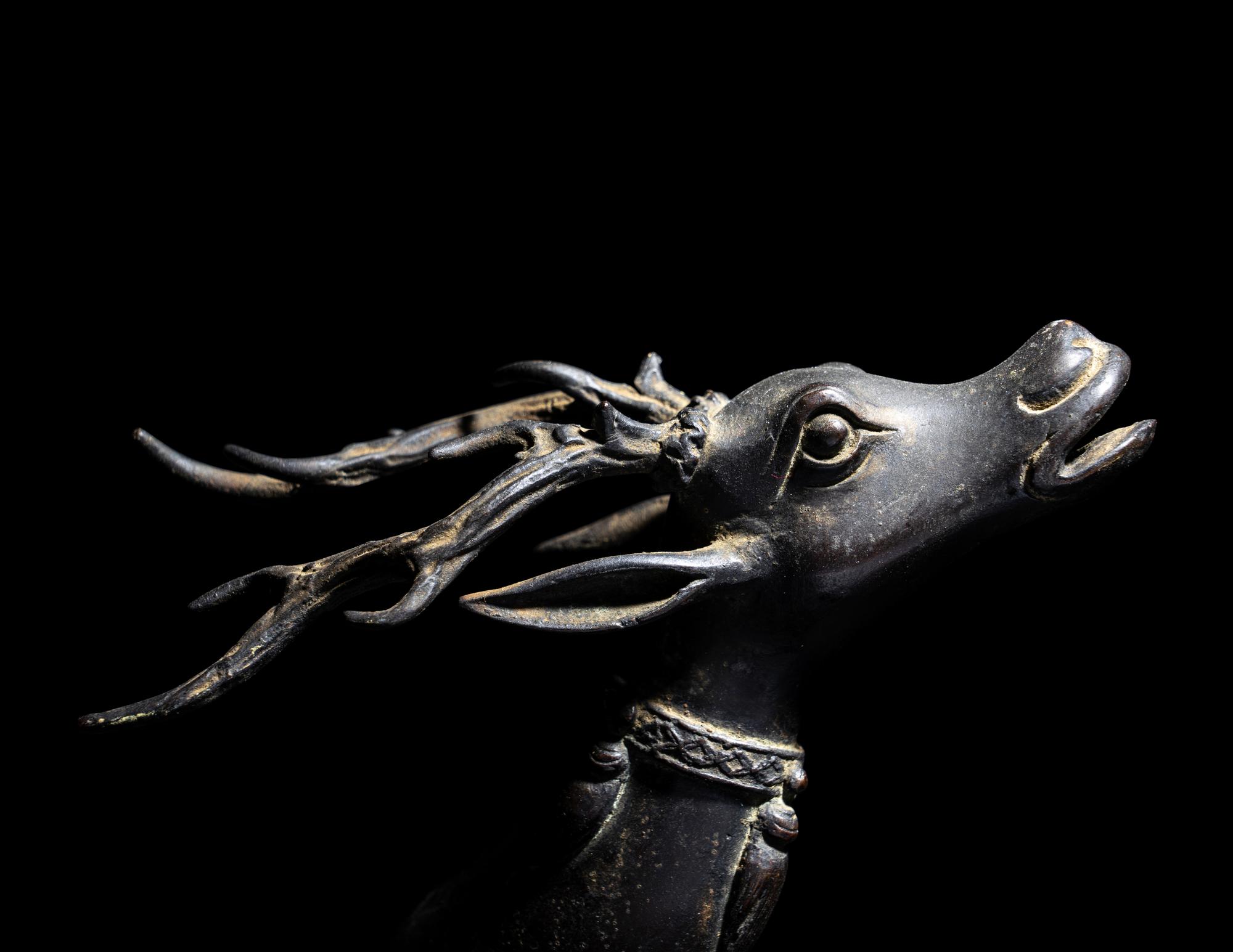 A Bronze Deer-Form Incense Burner