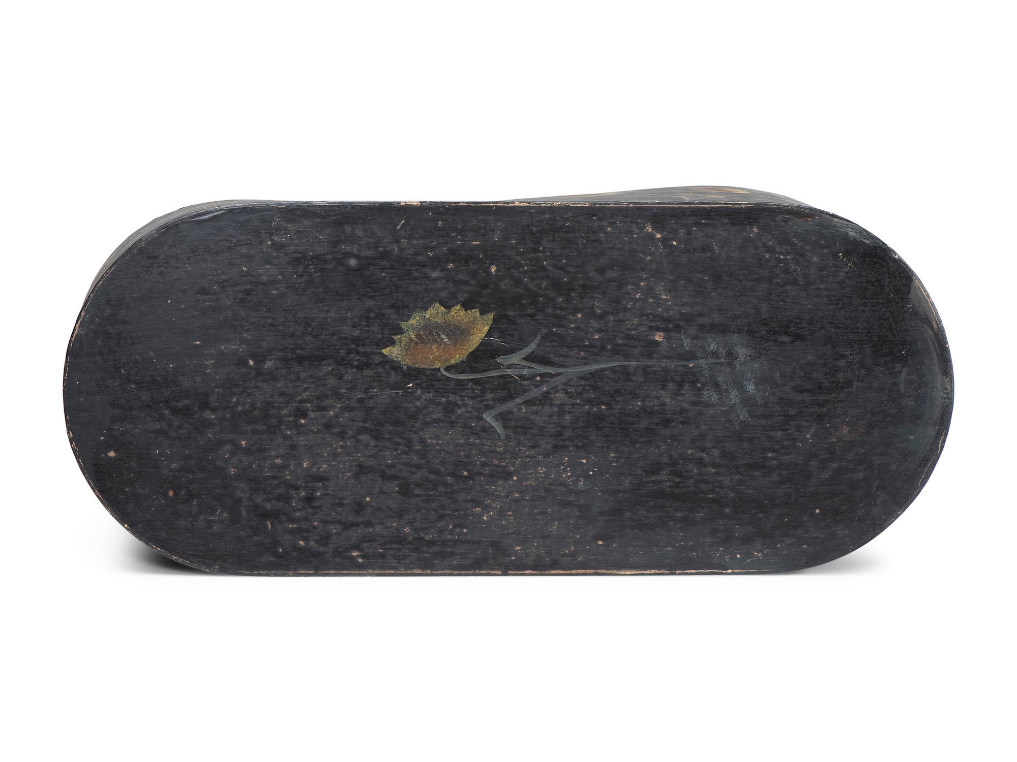 A Bandboard Box with Painted Sunflower Decoration