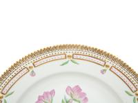 Thirteen Royal Copenhagen Flora Danica Porcelain Dinner Plates