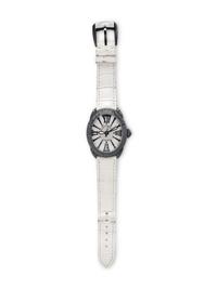 BACKES & STRAUSS, REF. 3643.MA 'REGENT DIAMOND KNIGHT' BLACK DIAMOND WATCH