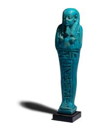 An Egyptian Faience Ushabti for "Hor-Ankh"