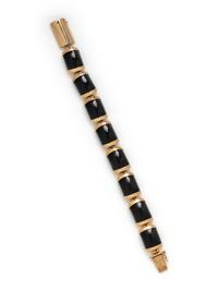GUMPS, YELLOW GOLD AND BLACK NEPHRITE 'JOSEPHINE' BRACELET
