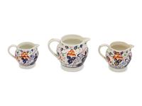 Three English Ironstone Pitchers