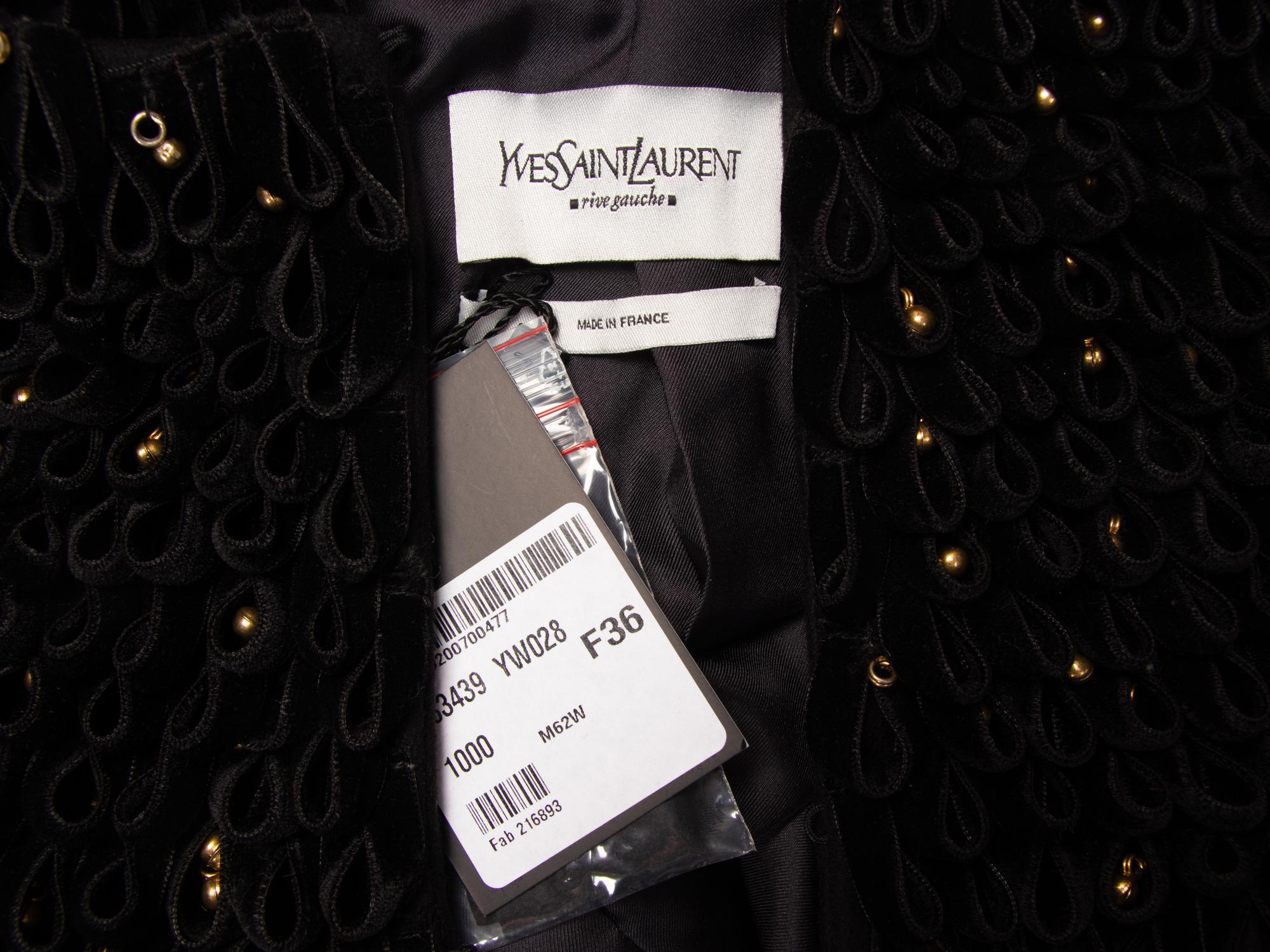 Stefano Pilati for Yves Saint Laurent Rive Gauche, Embellished Cashmere Coat