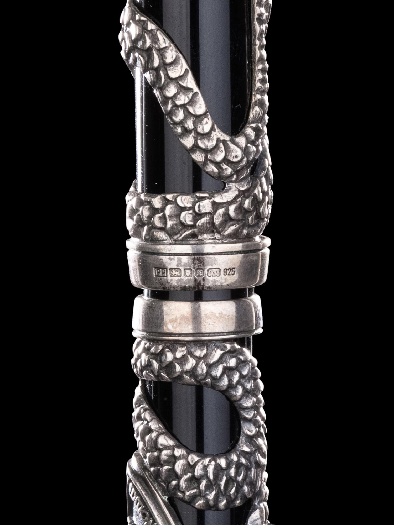 Parker: Snake Limited Edition Silver Mounted Fountain Pen
