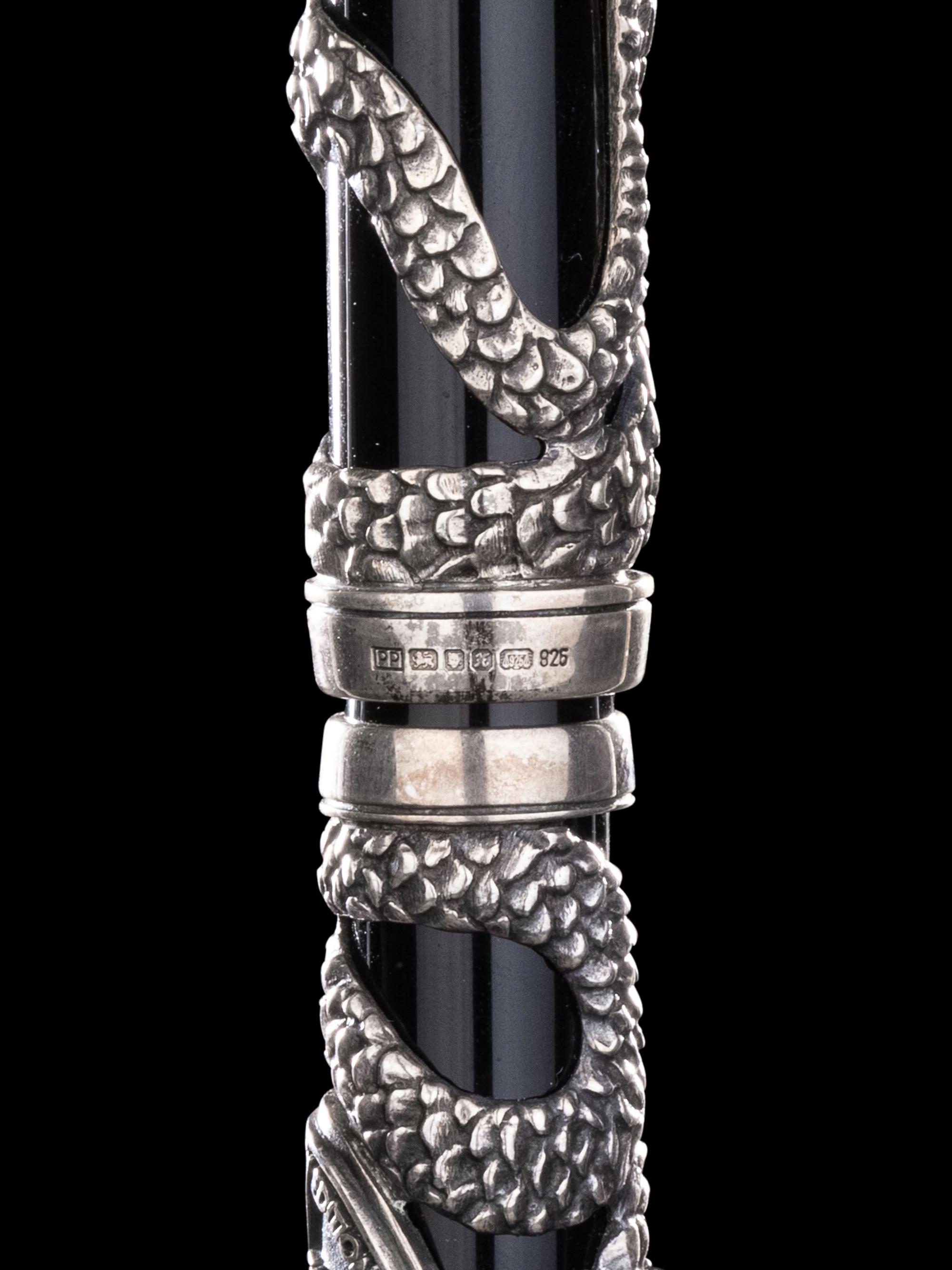 Parker: Snake Limited Edition Silver Mounted Fountain Pen