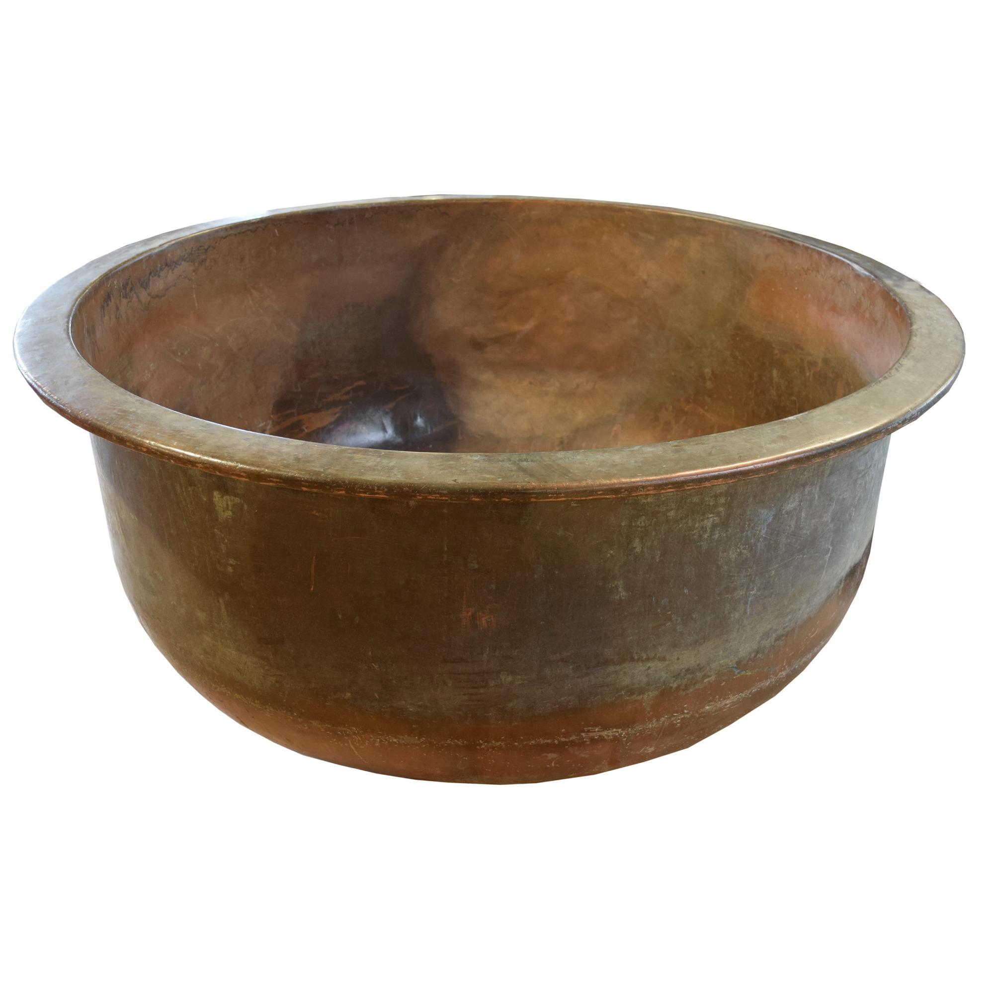 A Fromage Copper Vessel 64" W x 64" D x 30" H — France, 19th/20th Century