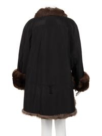 Ralph Rucci Sable Trimmed Coat