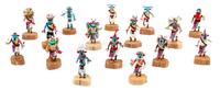 A Group of Sixteen Hopi Kachina Dolls Height of tallest 1 3/4 inches. — Bess Yanez