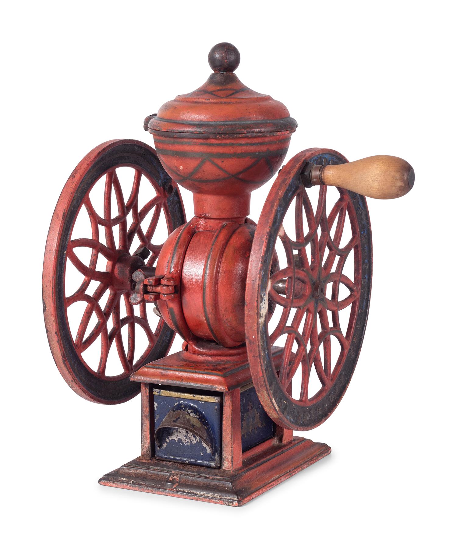 A Lane Brothers No. 12 Swift Double-Wheeled Coffee Grinder