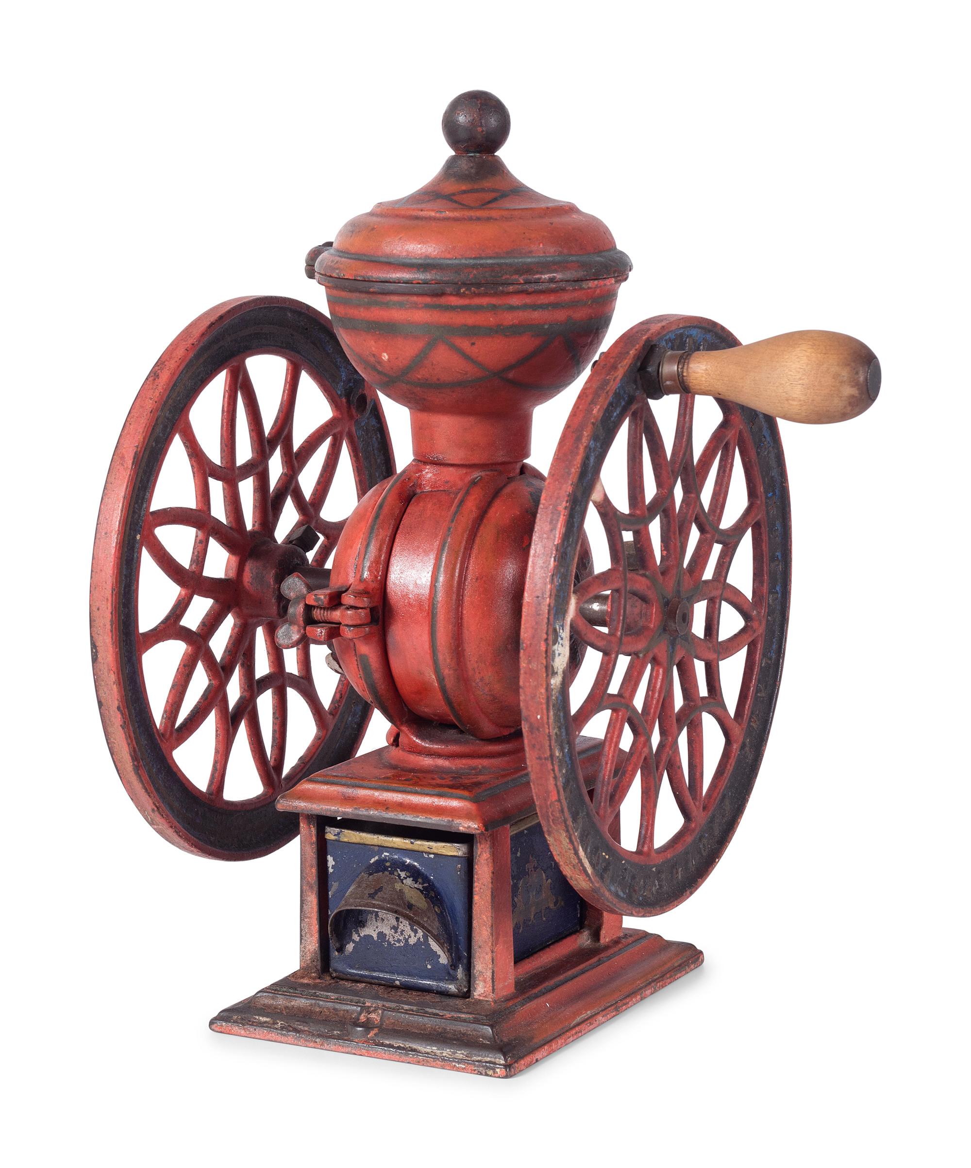 A Lane Brothers No. 12 Swift Double-Wheeled Coffee Grinder