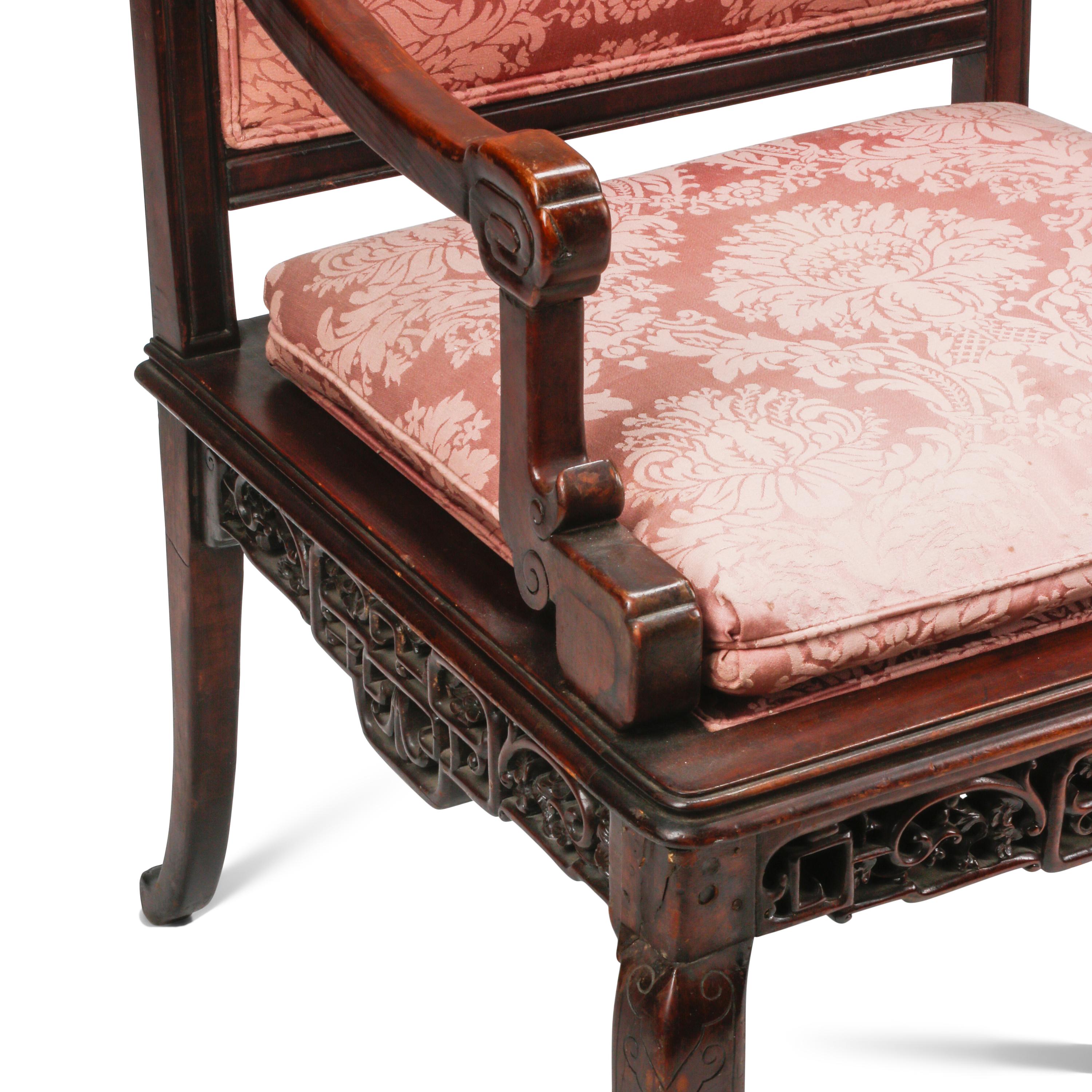 A Pair of French "Japonisme" Armchairs