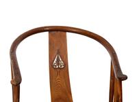 A Pair of Ming Style Elm Horseshoe Back Armchairs