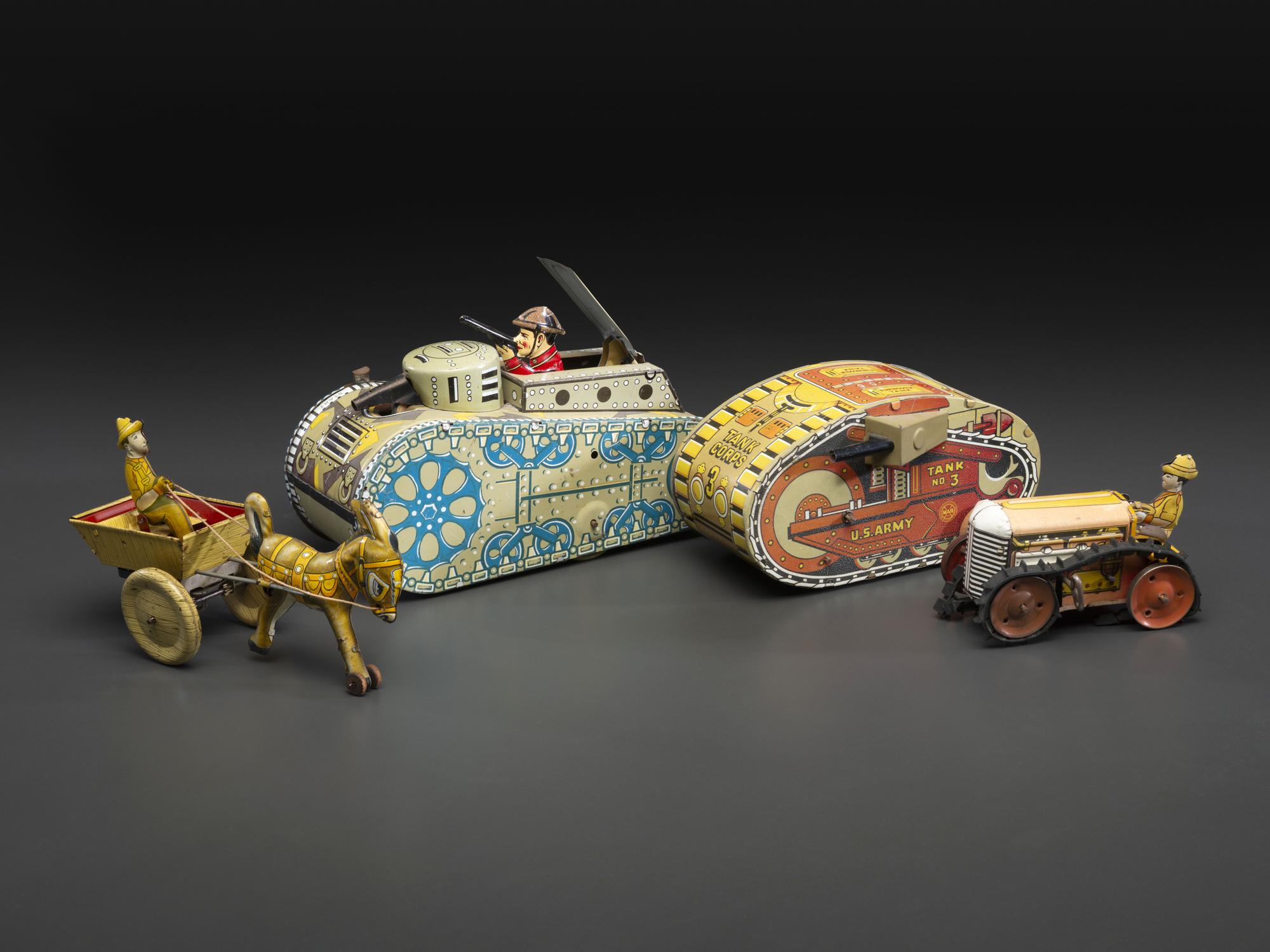 Four Marx Tin Lithograph Mechanical Toys
