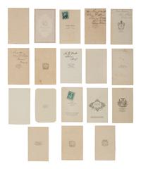 [CIVIL WAR]. CDV collection descended directly in the family of Vice President Hannibal Hamlin featuring portraits of family members and numerous military generals and officers.