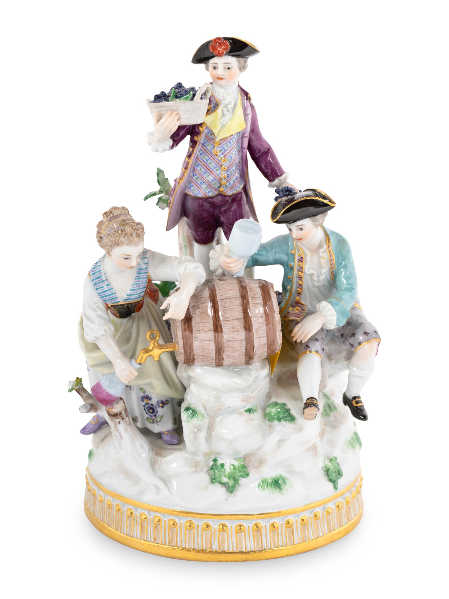 A Meissen Porcelain Figural Group