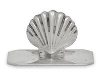 A Set of Twelve Portuguese Silver-Plate Shell-Form Place Card Holders