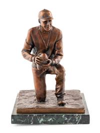 Mike Ditka's Personally Owned Frank Leahy Award/Sculpture by Jerry McKenna Formerly Displayed in Ditka's Chicago Home