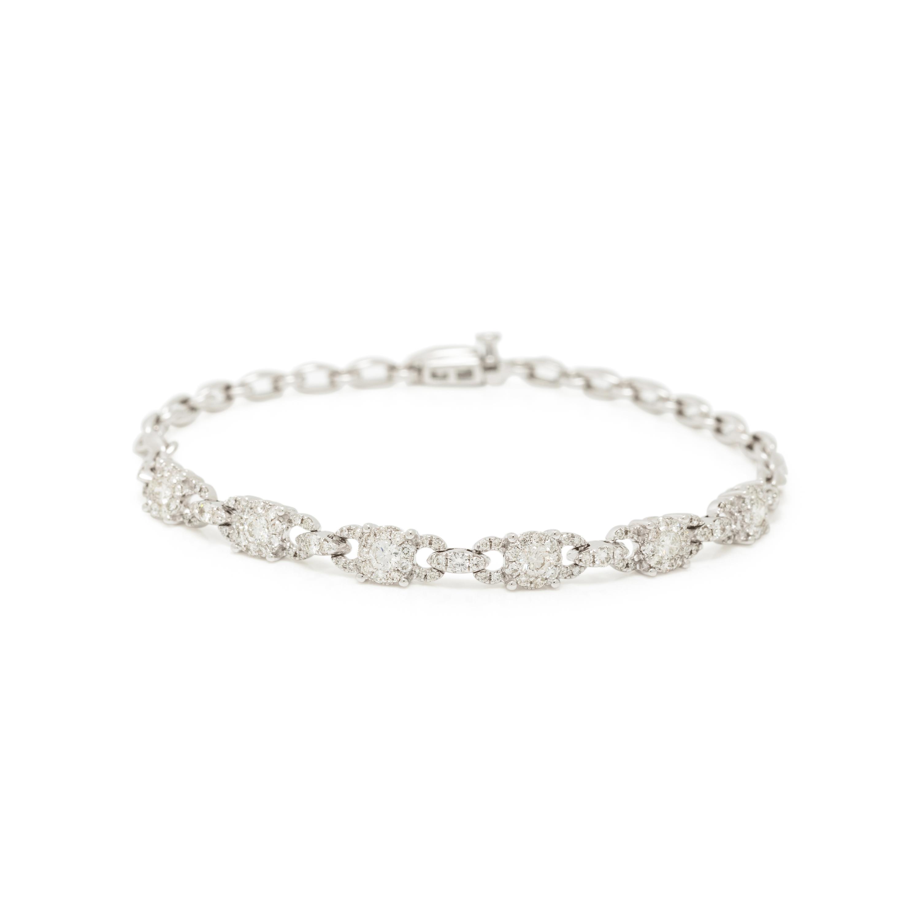 WHITE GOLD AND DIAMOND BRACELET
