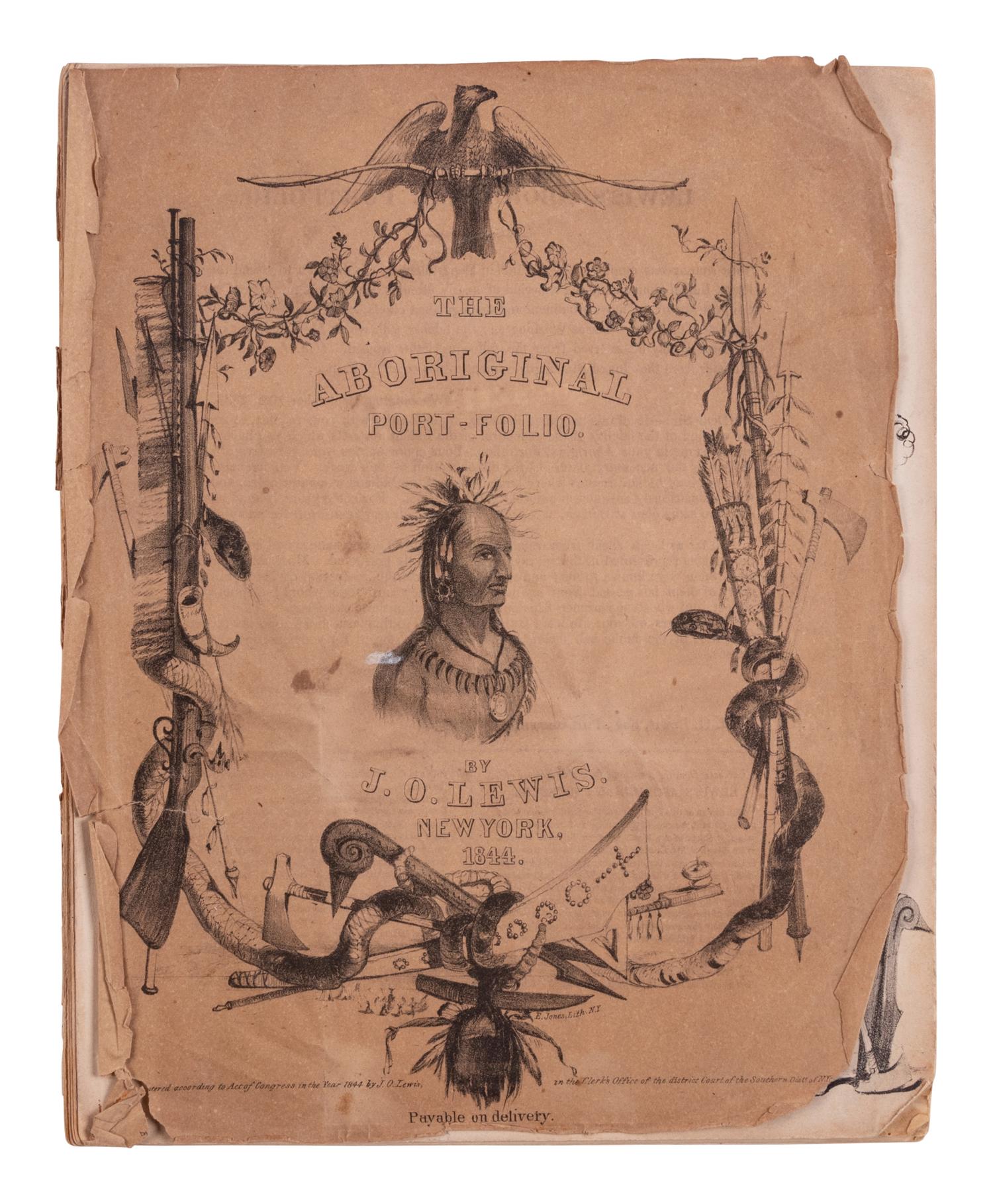 [Native Americana]. Lewis, James Otto. The North American Aboriginal Port-Folio