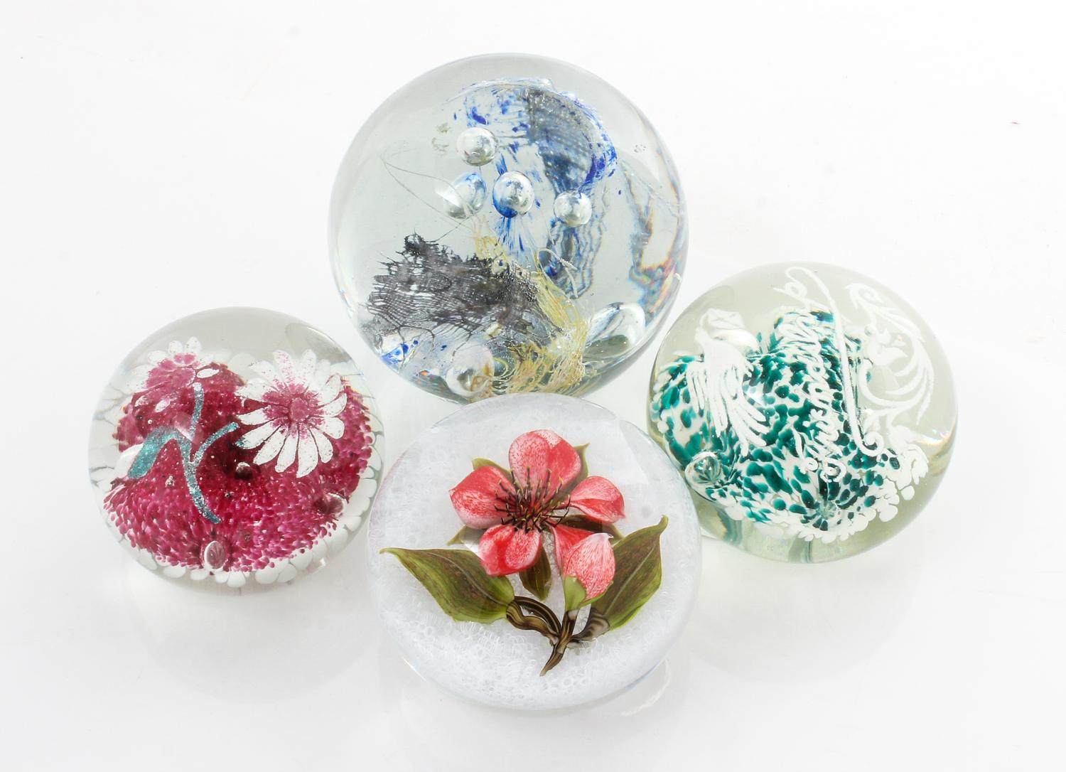 A Group of Four Paperweights