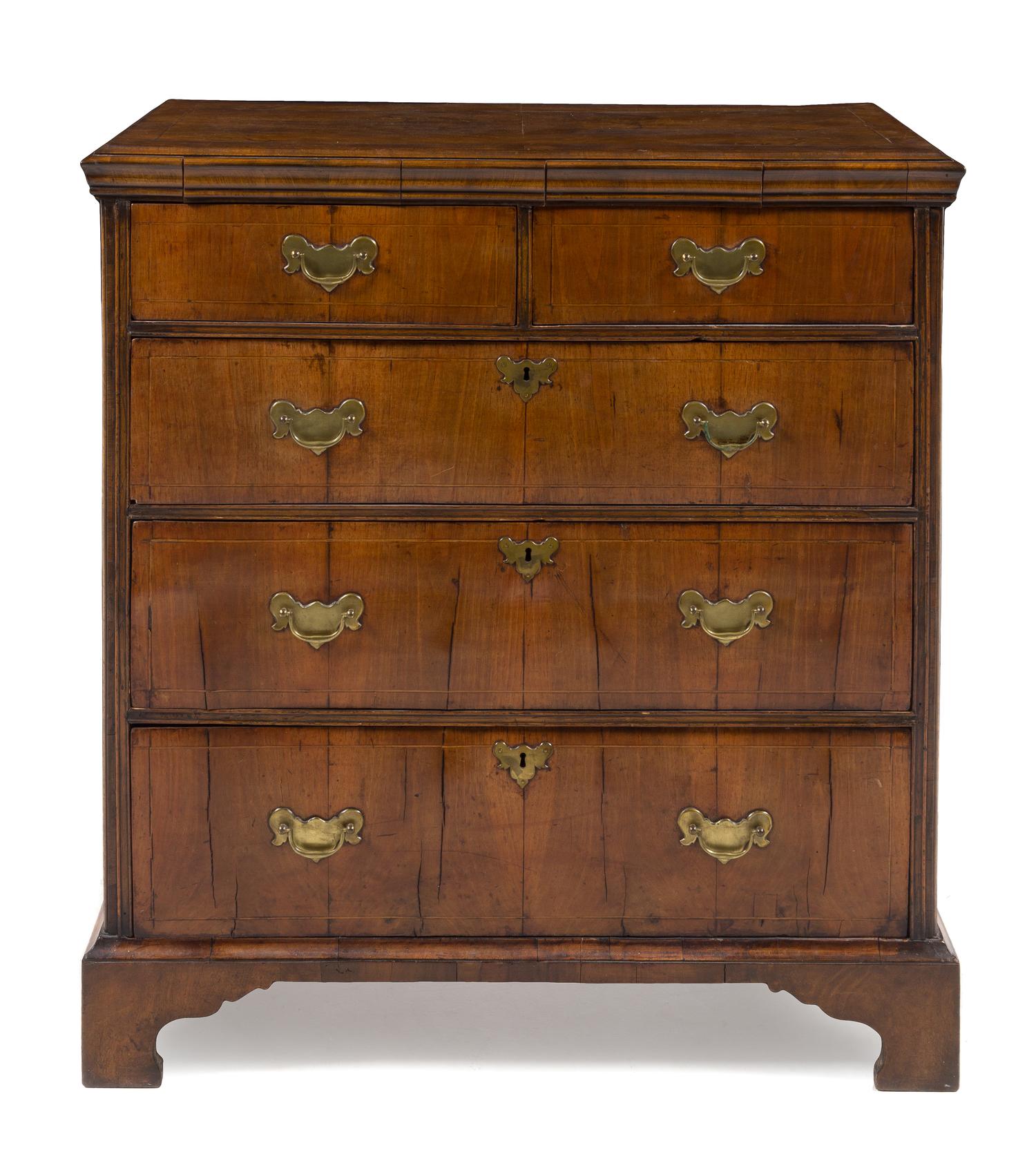 A George II Mahogany Chest of Drawers — MID-18TH CENTURY