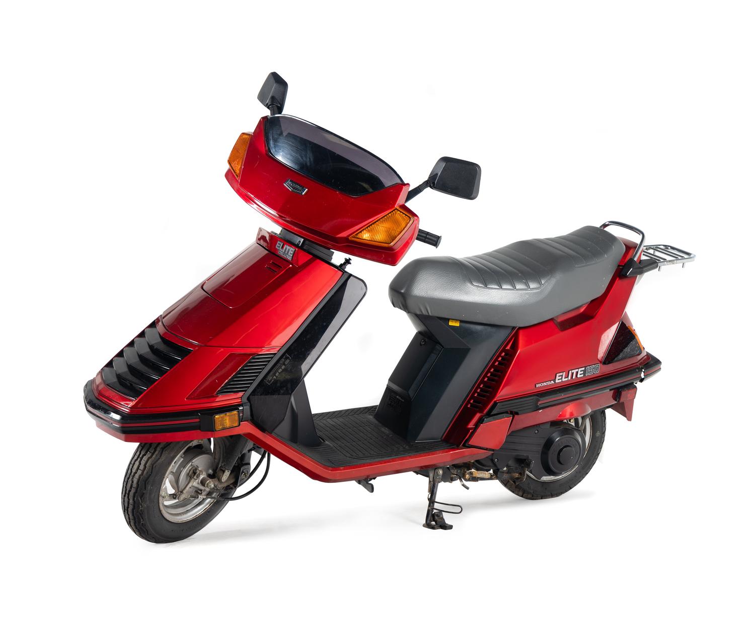 1986 Honda Elite Motor Scooter from Jim McMahon Commercial / Advertising Campaign Formerly Displayed at McMahon's Restaurant