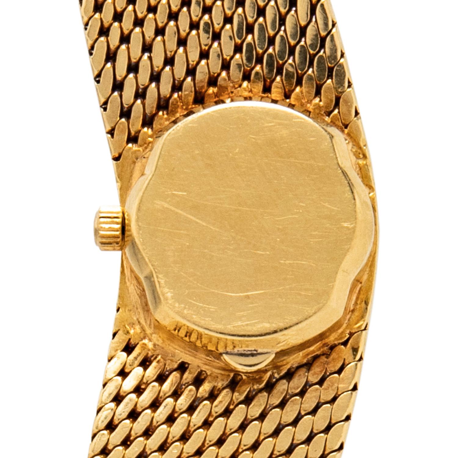 OMEGA, 18K YELLOW GOLD AND MOTHER-OF-PEARL WATCH