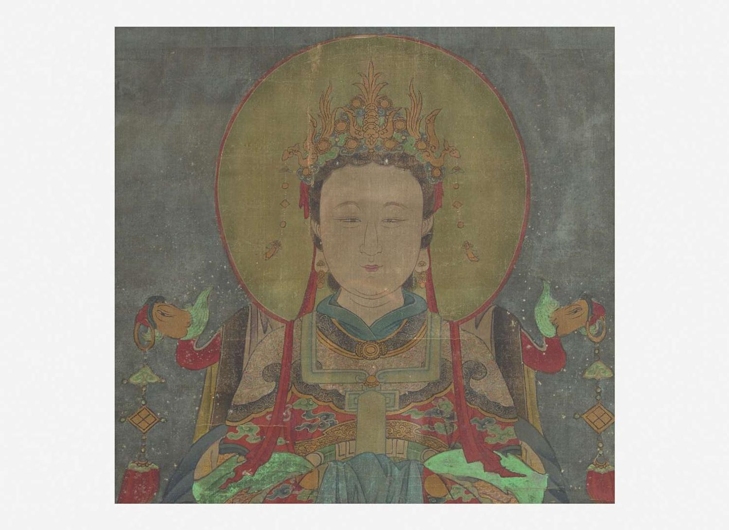 Chinese School, 18th century or earlier, A Female Daoist Immortal 道教女史像 十八世紀或更早