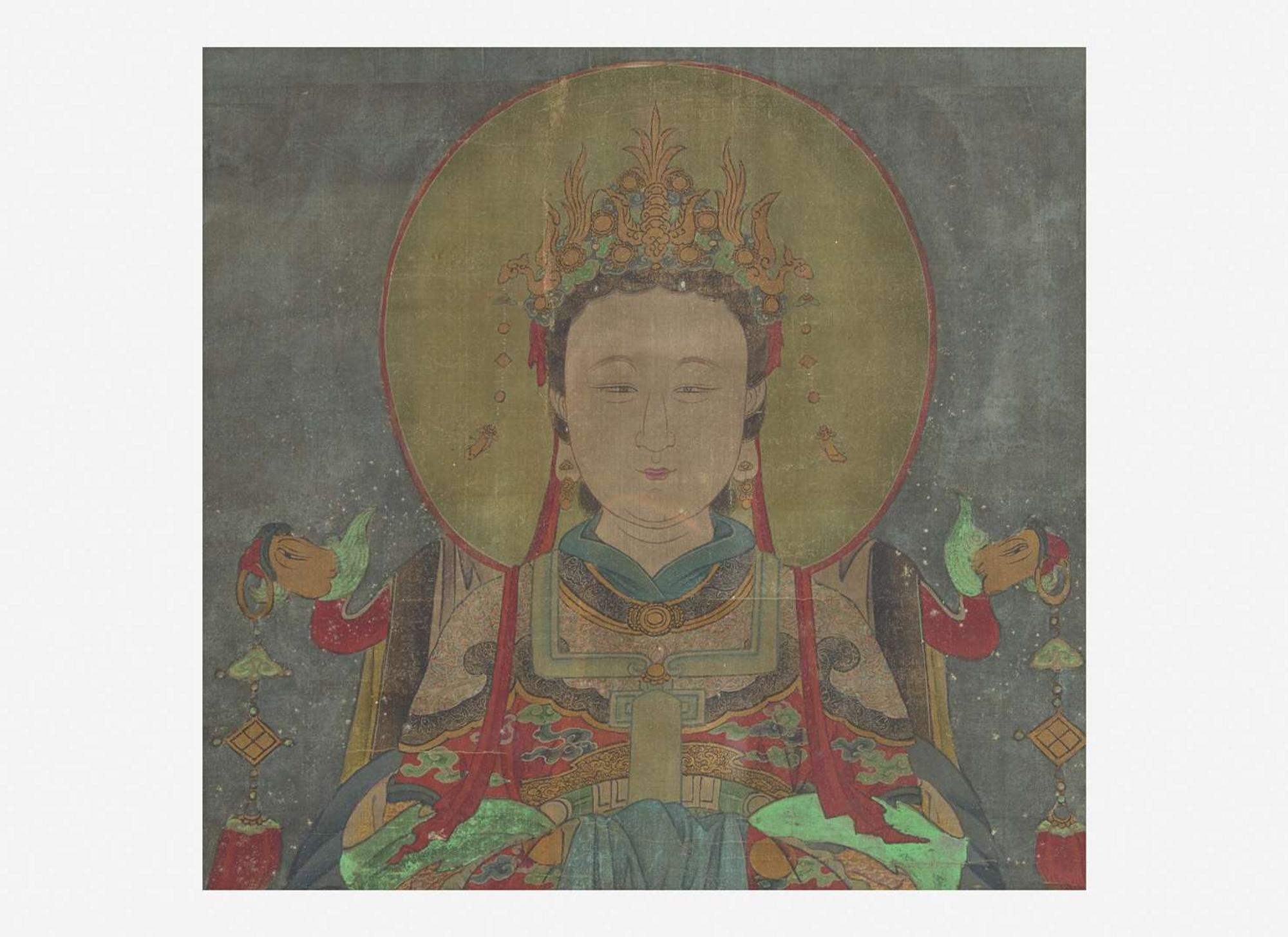 Chinese School, 18th century or earlier, A Female Daoist Immortal 道教女史像 十八世紀或更早