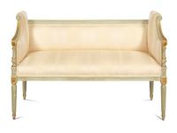 A Louis XVI Style Painted Window Seat