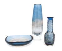 A Set of Three Orrefors Kraka Vessels Height of tallest 12 3/4 inches. — SVEN PALQUIST
