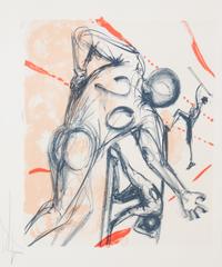 Salvador Dali, (Spanish, 1904-1989), The Golfer and Football, two works from the Sports portfolio