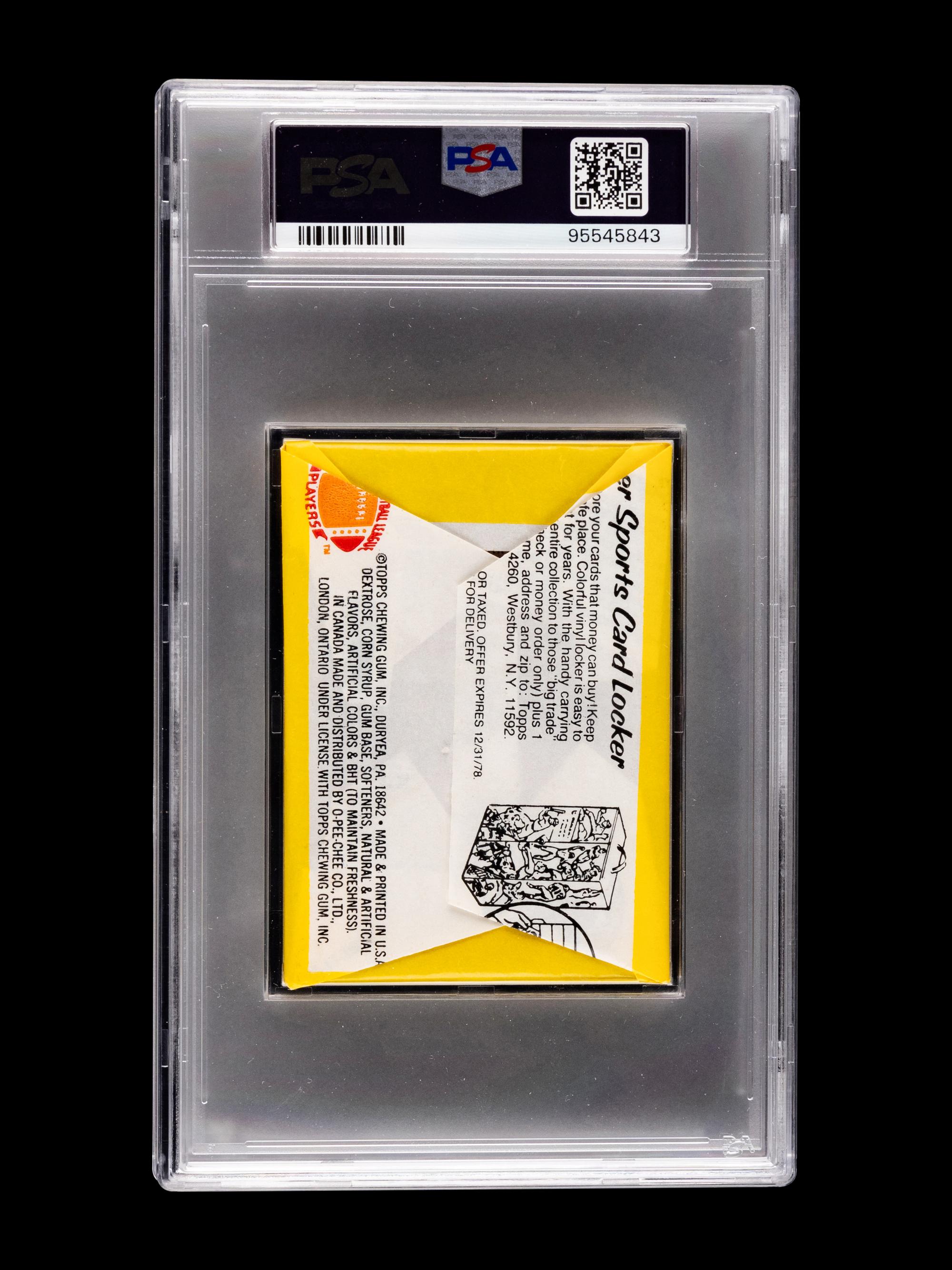 A Sealed Unopened 1977 Topps Football Wax Pack (PSA 7 NM)