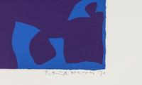 Blue and Deep Violet with Orange, Brown, Green , 1970