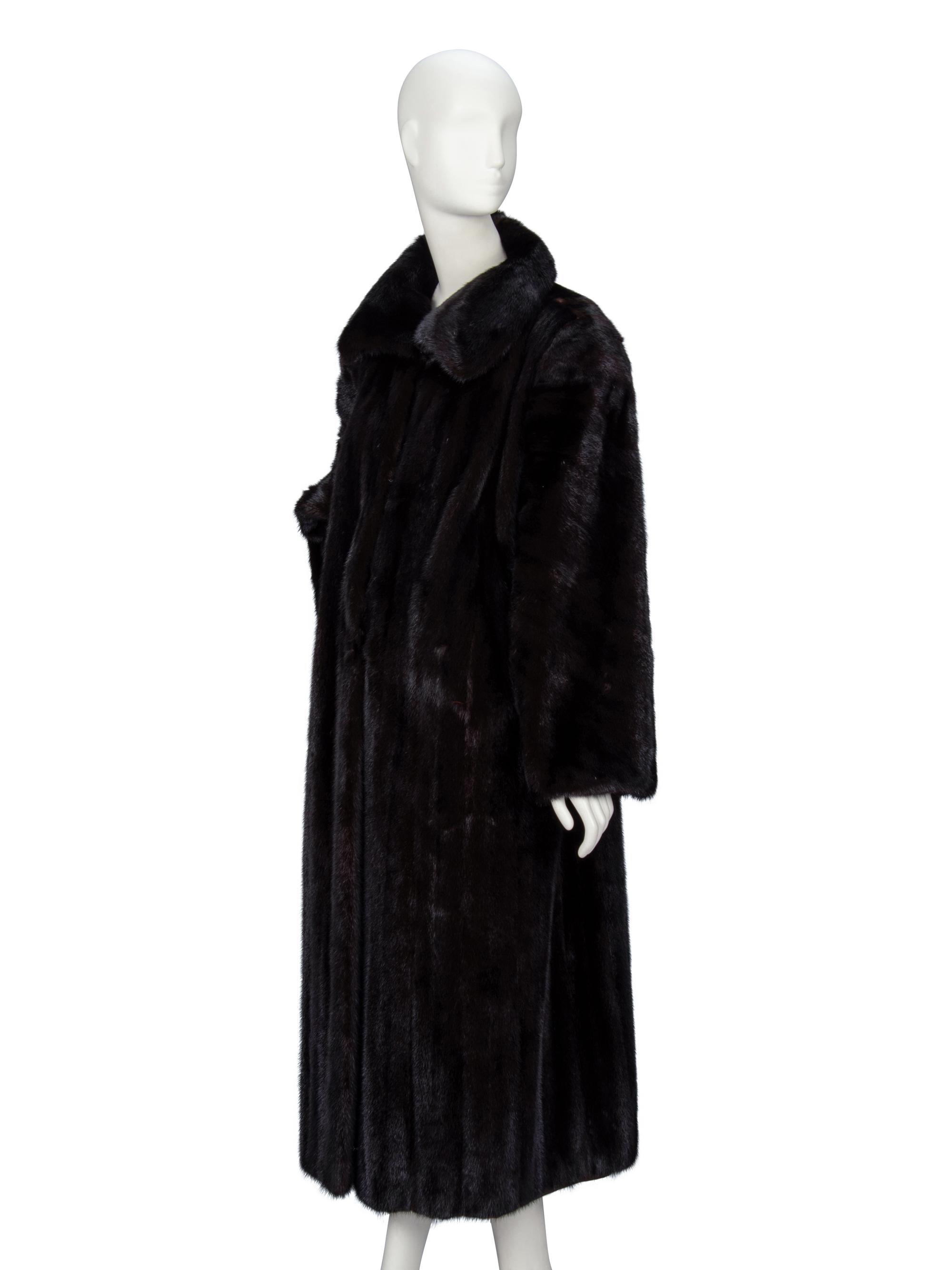 Oscar de la Renta, Reversible Ranch Mink Fur Coat