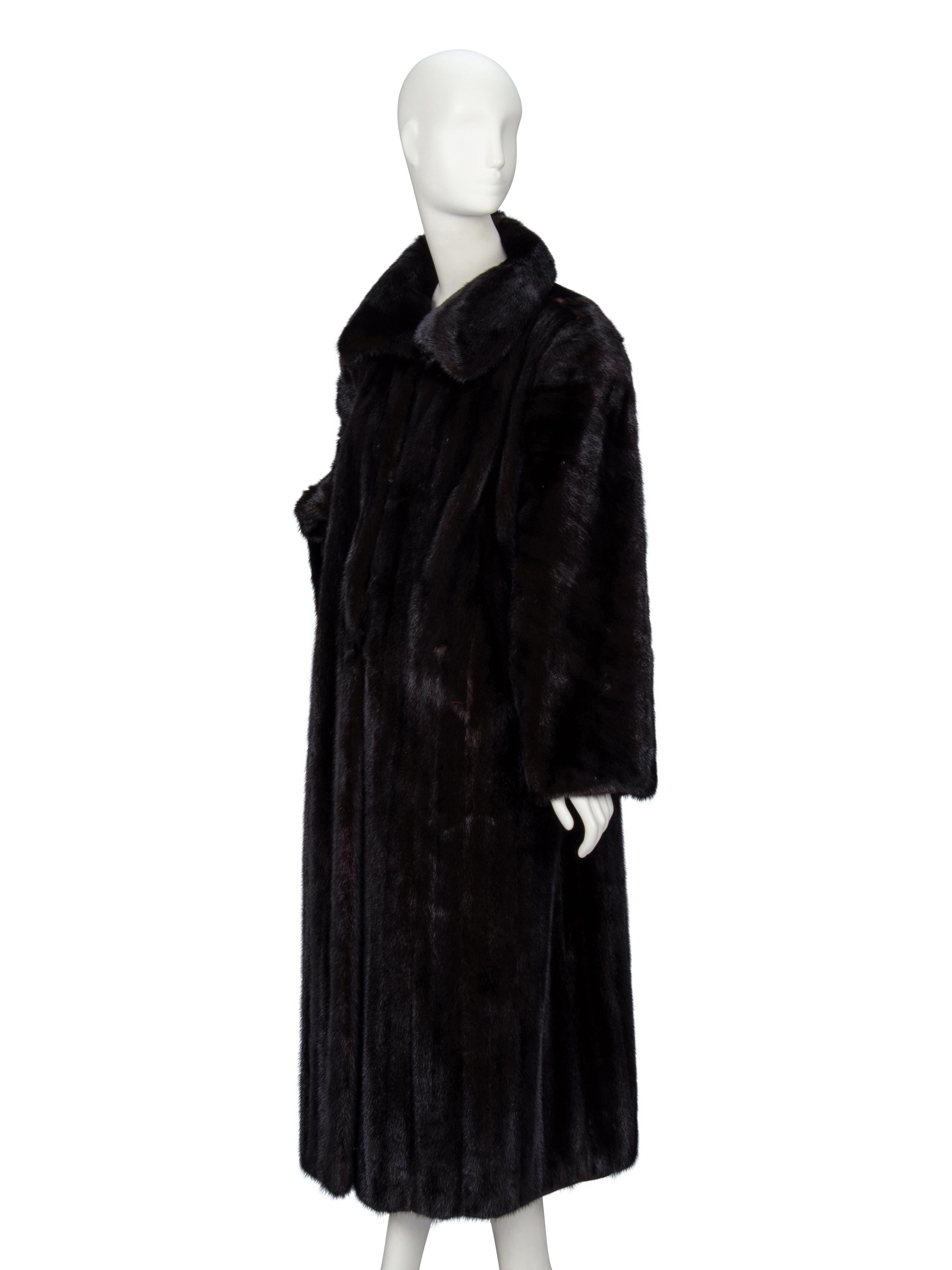 Oscar de la Renta, Reversible Ranch Mink Fur Coat