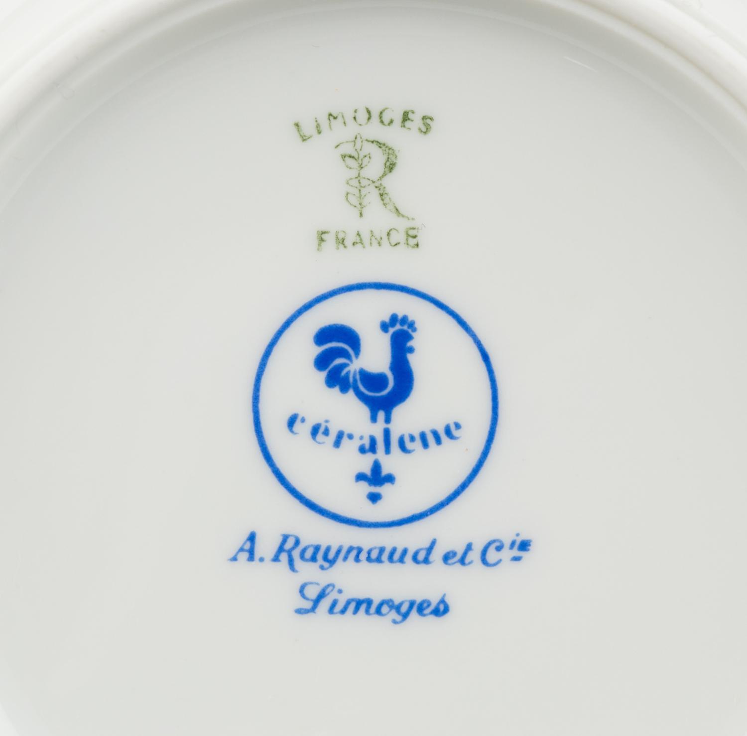 A Raynaud and Co. Limoges Porcelain Dinner Service