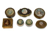Seven Continental Table Boxes