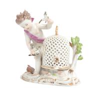 A Meissen Porcelain Figure Height 5 1/4 inches.