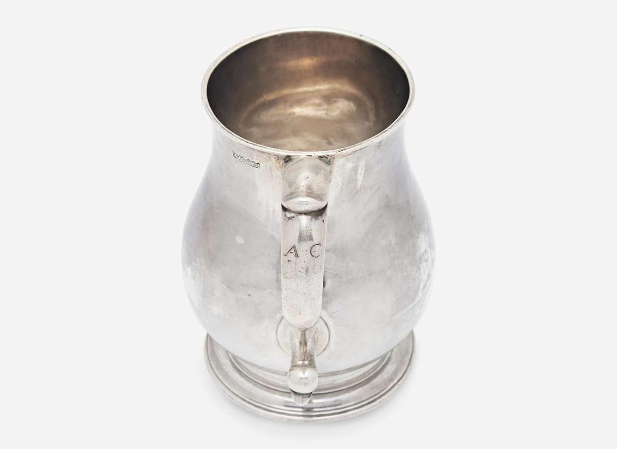 A silver cann, William Cowell, Jr. (1713-1761), Boston, MA, circa 1750