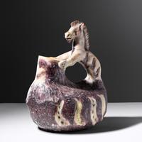 Pitcher with Figural Horse Handle