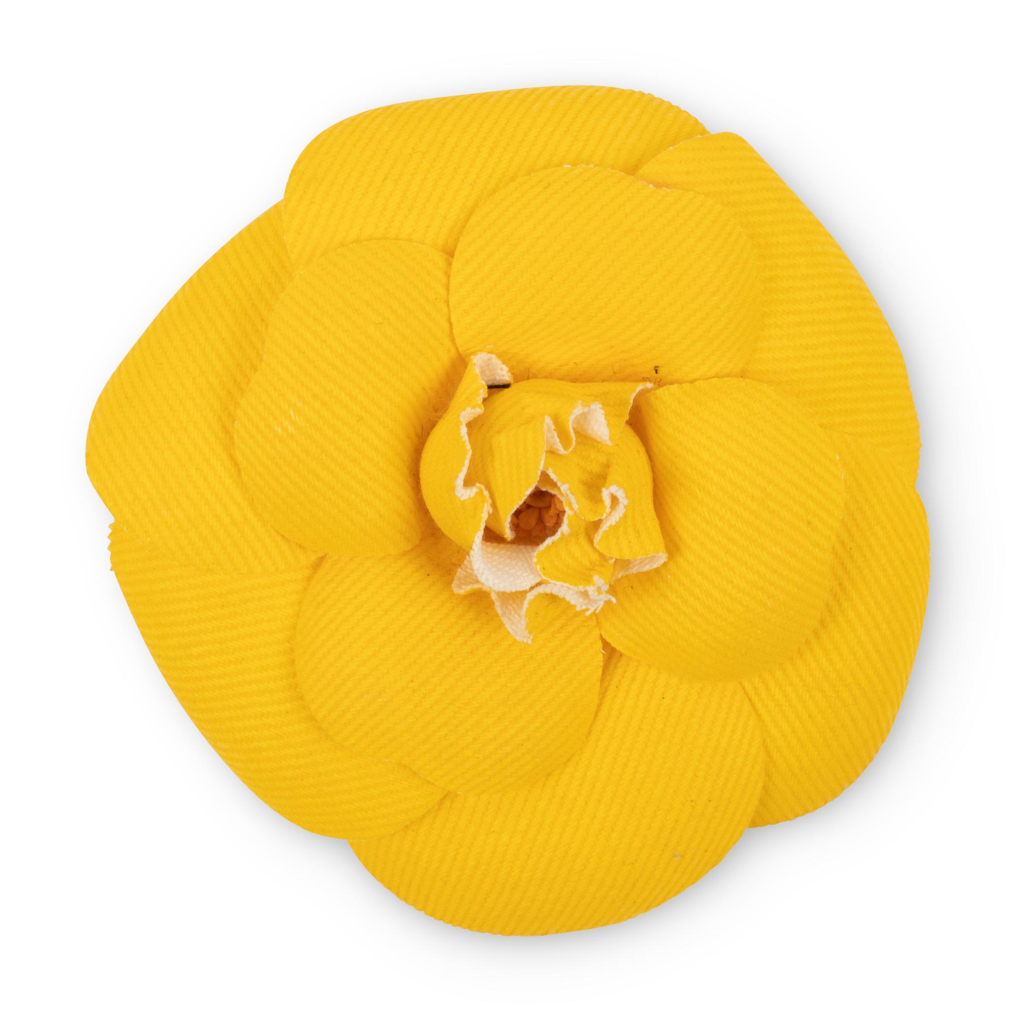 Four Chanel Accessories: Three Ear Clips & One Camellia Pin, 1980-90s